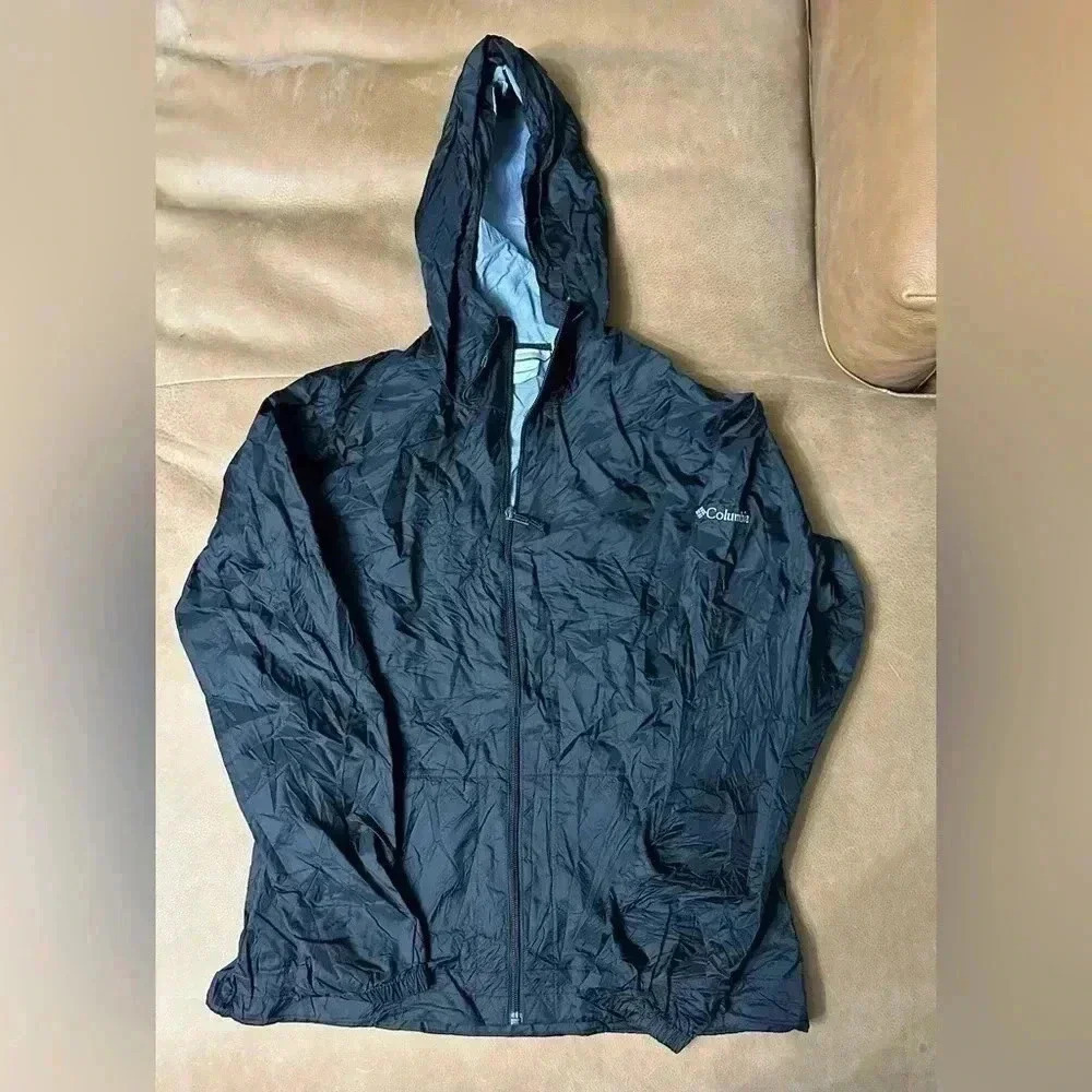Women’s Columbia Black Windbreaker Jacket Size Medium